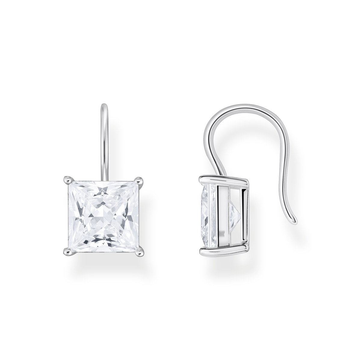 Boucles d'oreilles argent gris