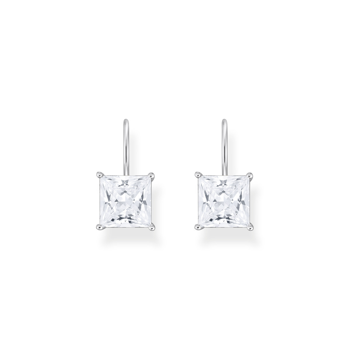 Boucles d'oreilles argent gris - vue 2