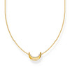 Collier THOMAS SABO argent plaqué or avec pendentif Moon Romance - vue V1