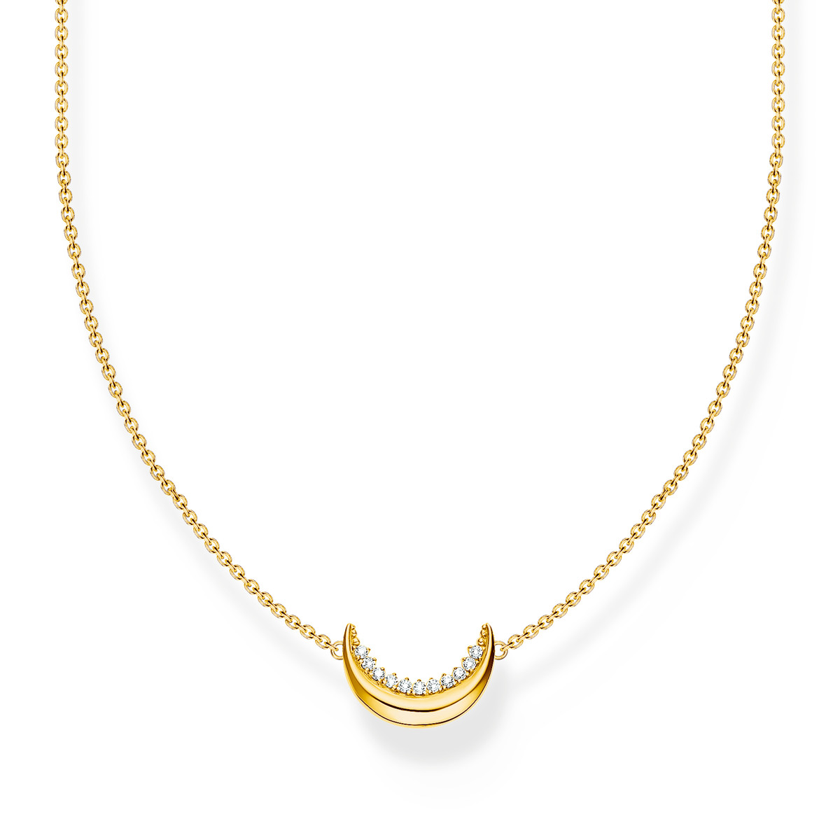 Collier THOMAS SABO argent plaqué or avec pendentif Moon Romance