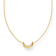 Collier THOMAS SABO argent plaqué or avec pendentif Moon Romance