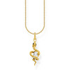 Collier THOMAS SABO argent plaqué or avec pendentif serpent Tempting Romance - vue V1