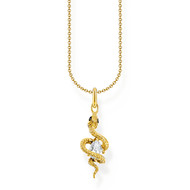 Collier THOMAS SABO argent plaqué or avec pendentif serpent Tempting Romance