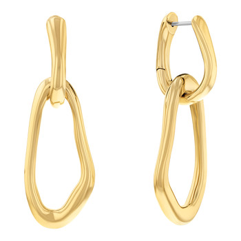 EARRINGS CALVIN KLEIN Ck Statement Links GOLDEN STEEL