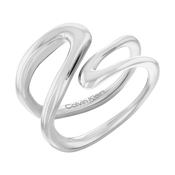 Bague CALVIN KLEIN acier statement links