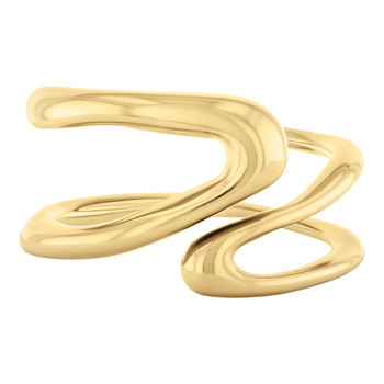 Bague CALVIN KLEIN acier doré statement links