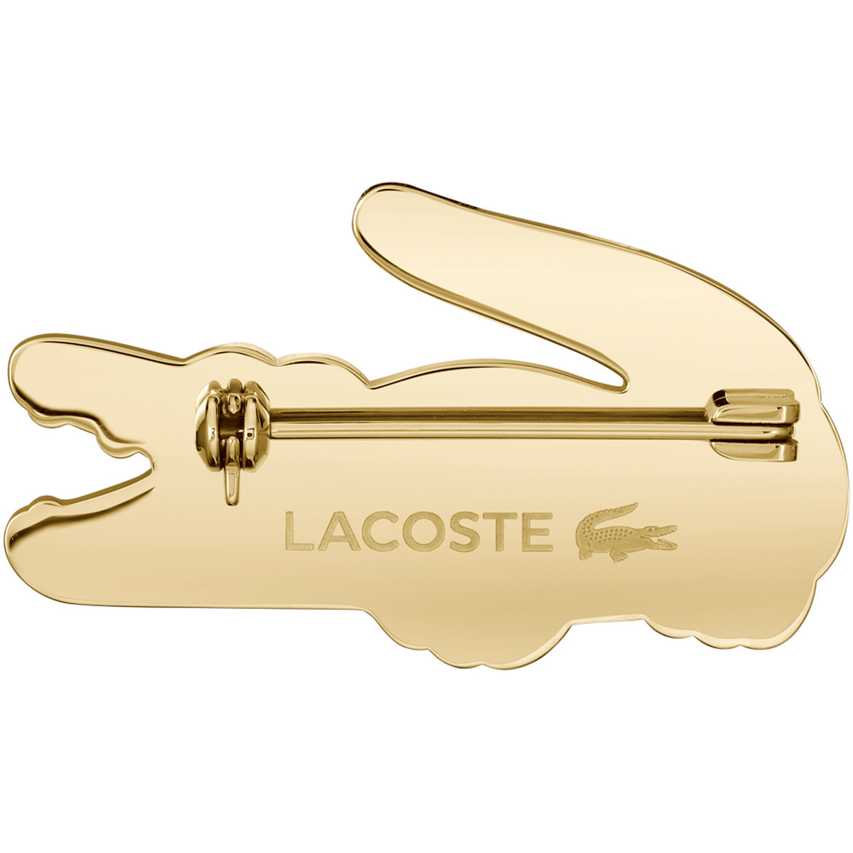 Broche LACOSTE acier doré - vue 3