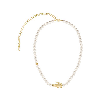 Necklace LACOSTE gold-plated steel length 50 cm