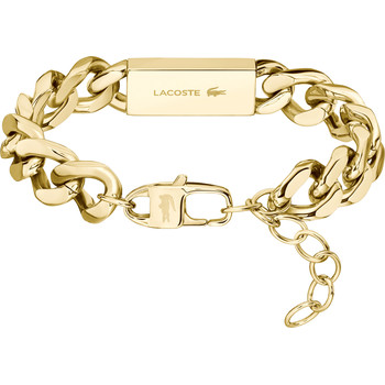 Bracelet LACOSTE backhand acier doré longueur 19 cm