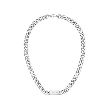 Collier LACOSTE backhand acier longueur 56 cm