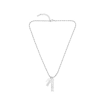 Collier LACOSTE umpire acier vert longueur 60 cm