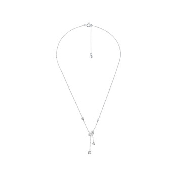 Michael KORS zilver zirkoonoxide halsketting 40 cm