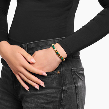 Bracelet THOMAS SABO argent pierre synthétiques vert