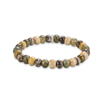 Bracelet THOMAS SABO argent jaspes vert