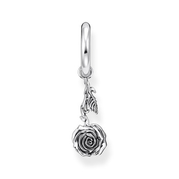 Boucle d'oreille individuelle THOMAS SABO argent motif rose
