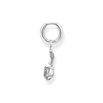 Boucle d'oreille individuelle THOMAS SABO argent motif rose