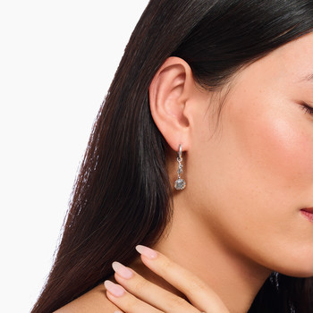 Boucle d'oreille individuelle THOMAS SABO argent motif rose