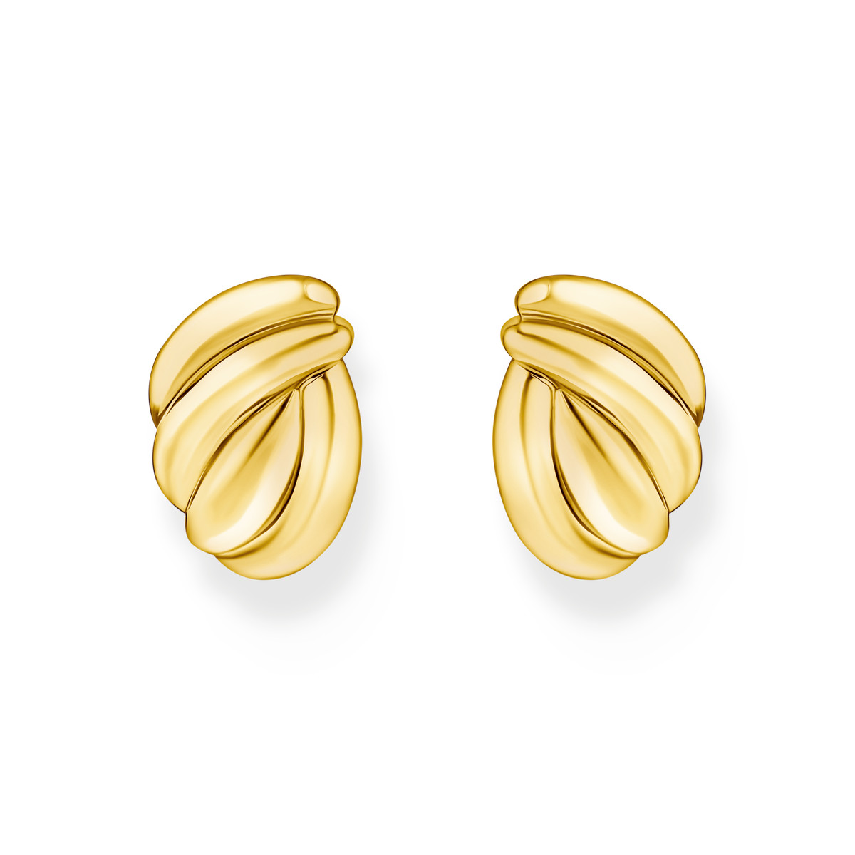 Boucles d'oreille THOMAS SABO argent doré jaune - vue D1
