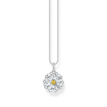 Necklace THOMAS SABO silver flower zirconium oxide 45cm