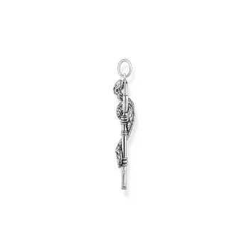 Pendentif THOMAS SABO argent clé et serpent oxyde de zirconiums