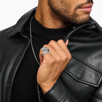 Bague THOMAS SABO argent serpent oxyde de zirconiums