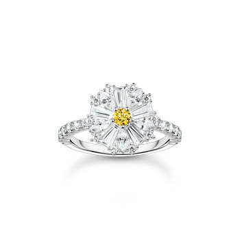 Bague THOMAS SABO argent fleur oxyde de zirconiums