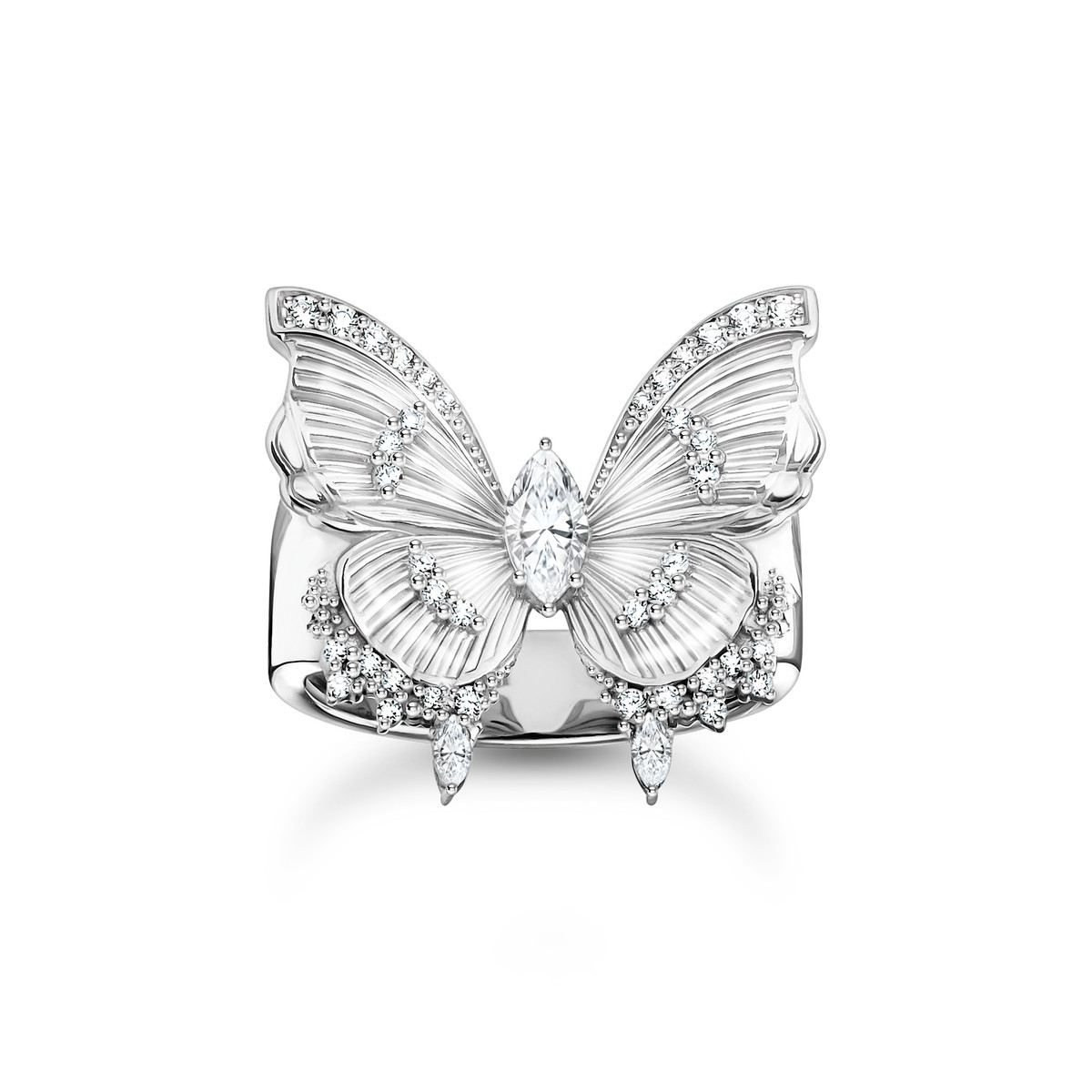 Bague THOMAS SABO argent papillon oxyde de zirconiums