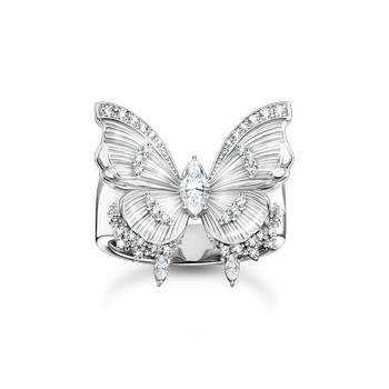 Bague THOMAS SABO argent papillon oxyde de zirconiums