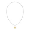 Chaine LACOSTE arthor acier inoxydable bicolore - vue V1