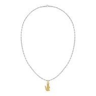 Chaine LACOSTE arthor acier inoxydable bicolore