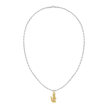 Chaine LACOSTE arthor acier inoxydable bicolore