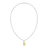 Chaine LACOSTE arthor acier inoxydable bicolore - vue V3