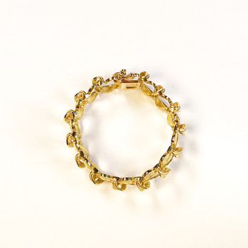 Bracelet d'occasion or 750 jaune maille fantaisie 17,5 cm