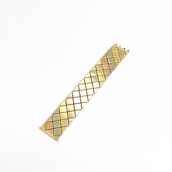 Bracelet d'occasion 3 ors 750 maille fantaisie 18,5 cm
