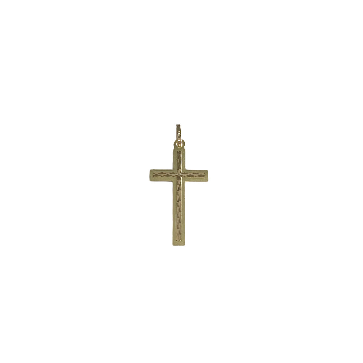 Pendentif croix or 750 jaune