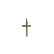 Pendentif croix or 750 jaune
