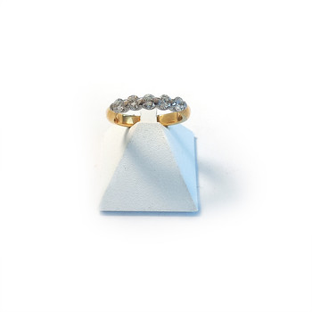 Bague d'occasion demi-tour or 750 jaune diamants