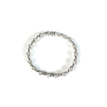 Bracelet d'occasion or 750 blanc 60 mm