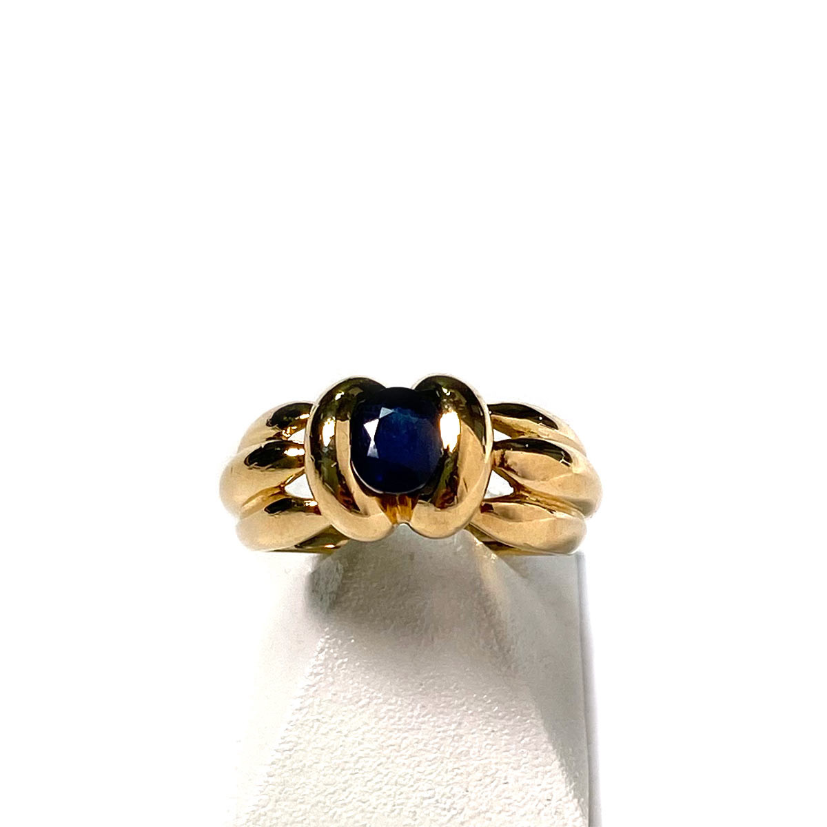 Bague d'occasion or 750 jaune saphir