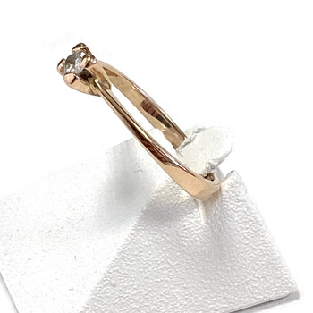 Solitaire d'occasion or 750 jaune diamant