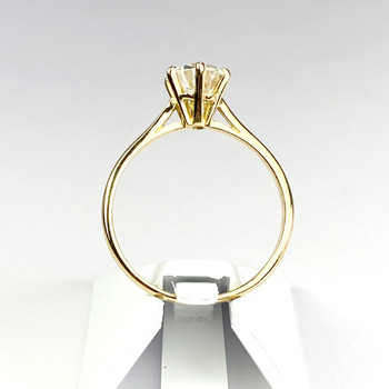 Solitaire d'occasion or 750 jaune diamant