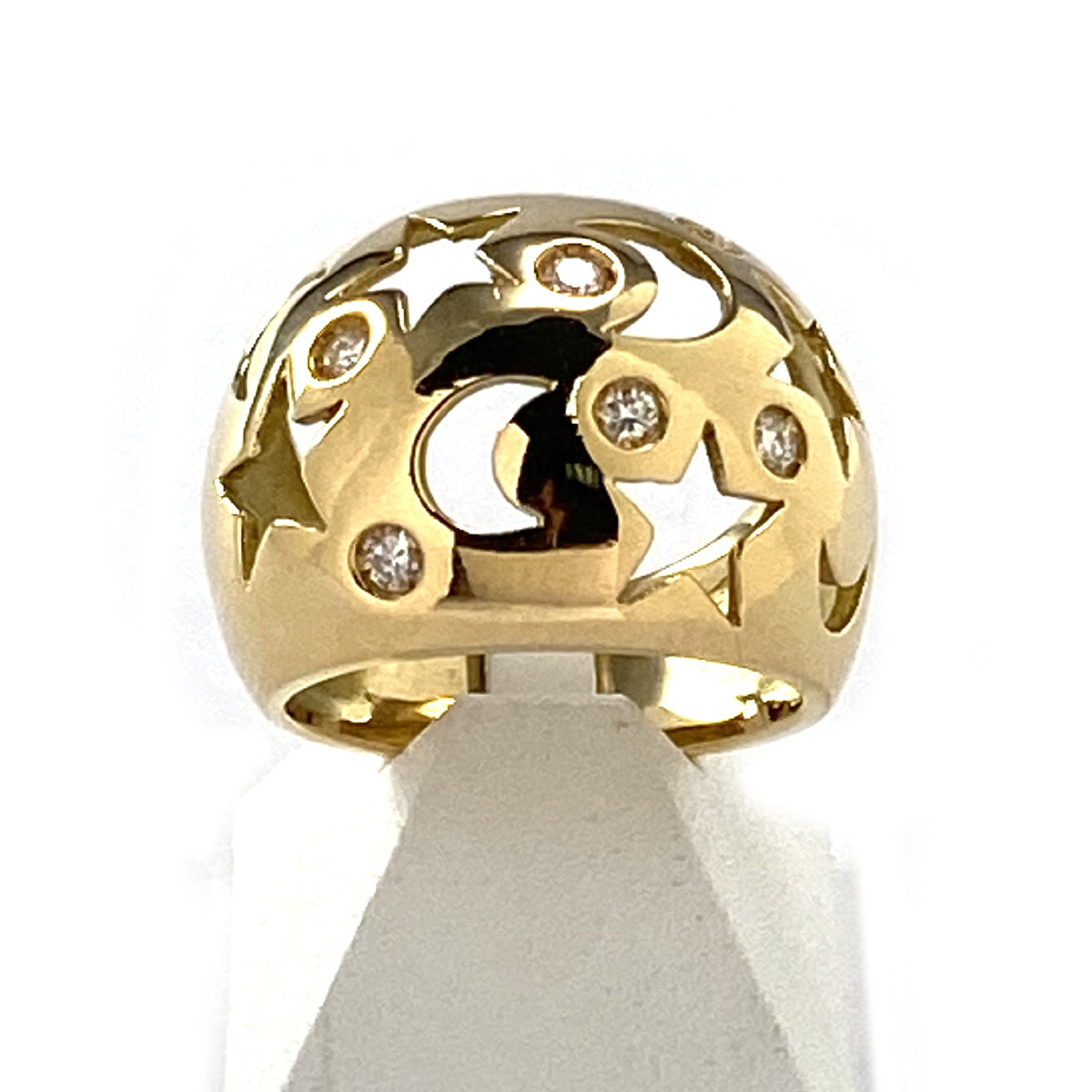 Bague d'occasion or 750 jaune diamants