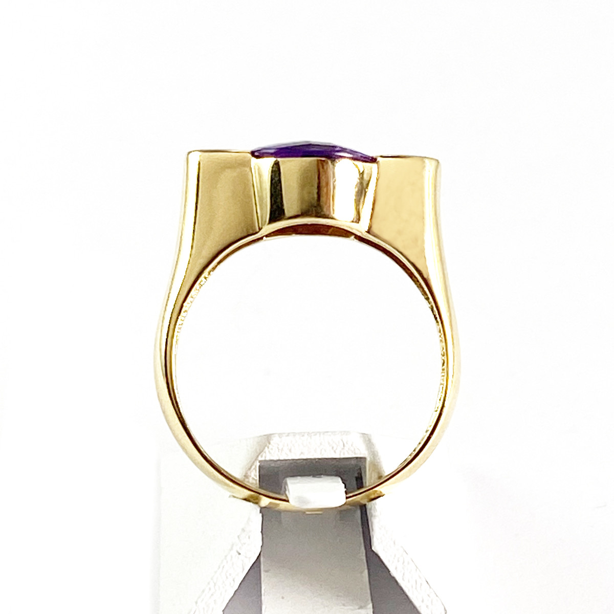 Bague d'occasion or 750 jaune améthyste - vue 3