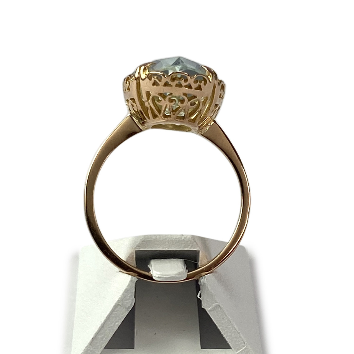 Bague d'occasion or 750 jaune aigue-marine - vue 3