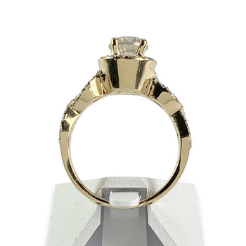 Bague d'occasion or 585 jaune diamants