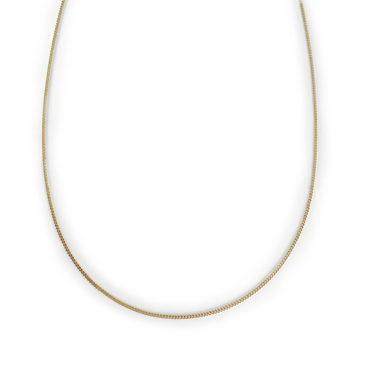 Collier d'occasion or 750 jaune maille gourmette 110 cm