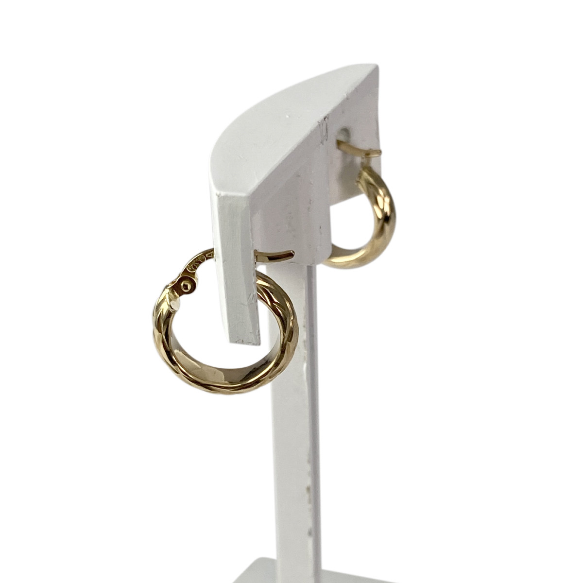 Boucles d'oreilles d'occasion or 750 jaune - vue 2