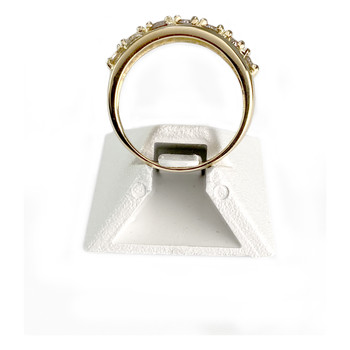 Second-hand gold ring 750 yellow diamonds