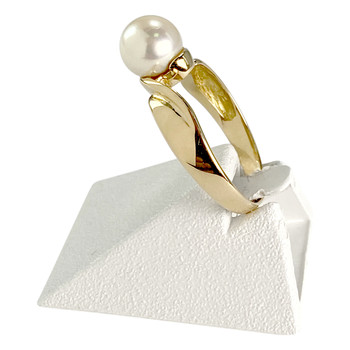 Bague d'occasion or 750 jaune perle de culture