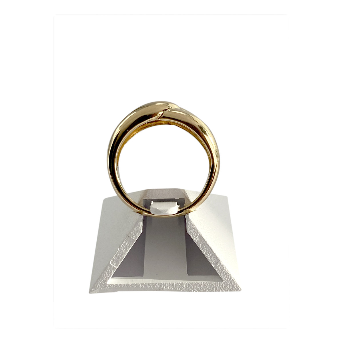 Bague d'occasion or 750 jaune diamants - vue 3